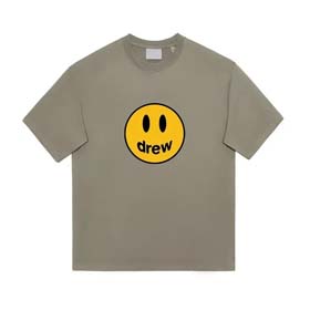 Drew Smiley face lettering short-sleeved T-shirt(23 styles)-1830
